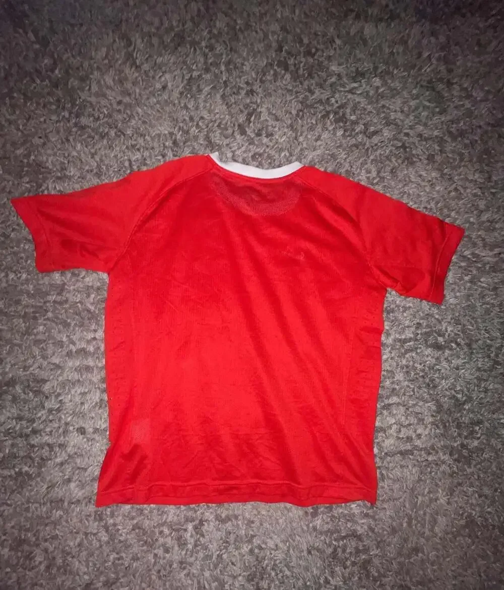 Kids Nike Team Dri-Fit Red Short Sleeve Athletic Soccer Jersey Shirt